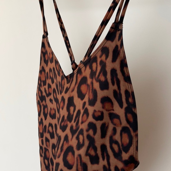 Racer Back One Piece in Leopard Print - Picture 1 of 7